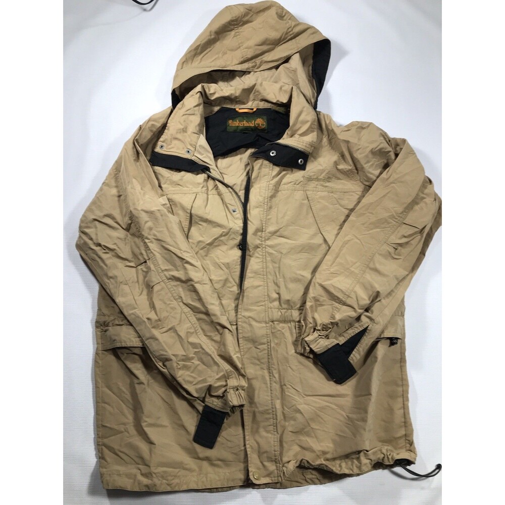 Timberland Men's Hooded Parka Jacket in Khaki